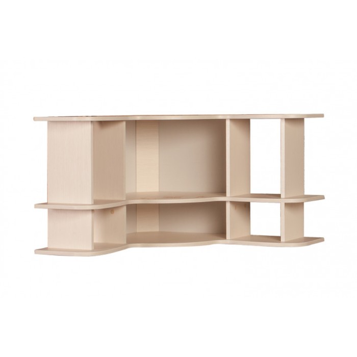 Полка угловая "Алиса", МДФ, цвет белый/крем