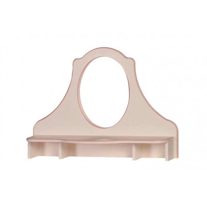 Надставка-зеркало для комода "Алиса", 164,6х5,4х76,5 см, цвет бежевый