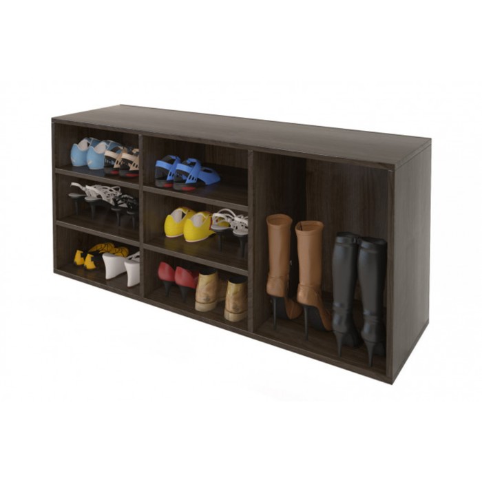 Полка для обуви "Лана-3", ЛДСП, цвет венге