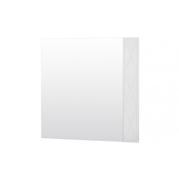 Зеркало "Лучидо", 80х2,1х80 см, цвет белый