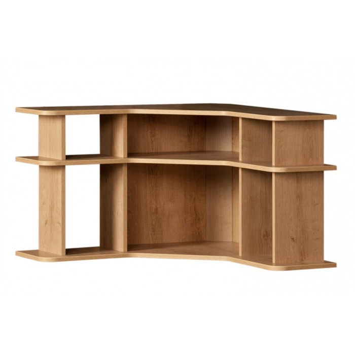 Полка навесная угловая "Ралли", ЛДСП, цвет дуб ридинг