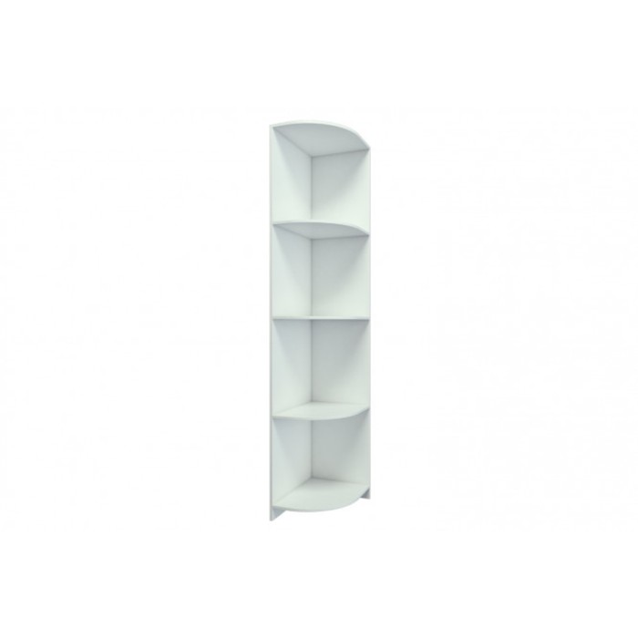 Угловая полка "Бостон", ЛДСП, цвет белый