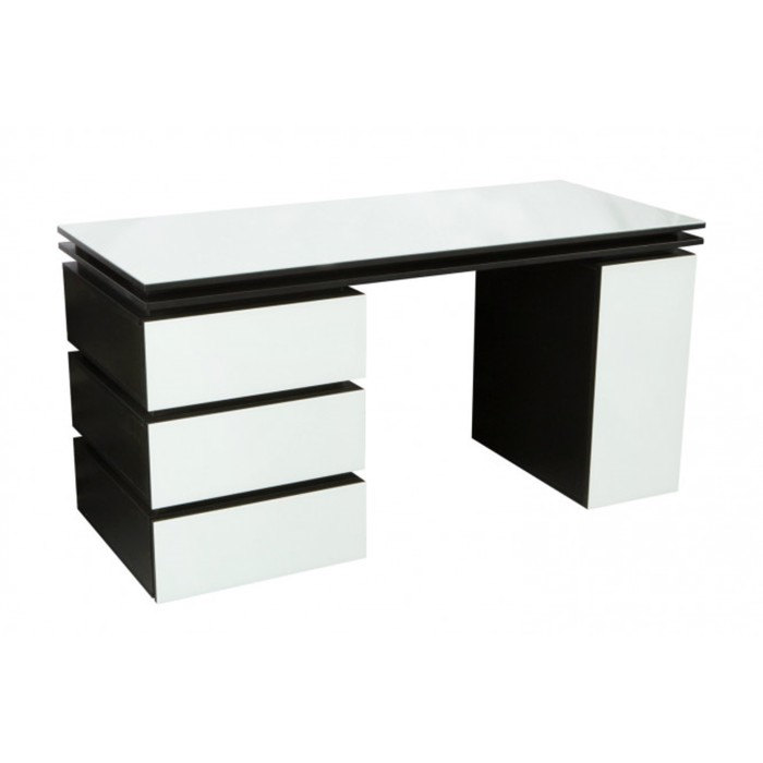 Стол "Кварт", цвет чёрно-белый