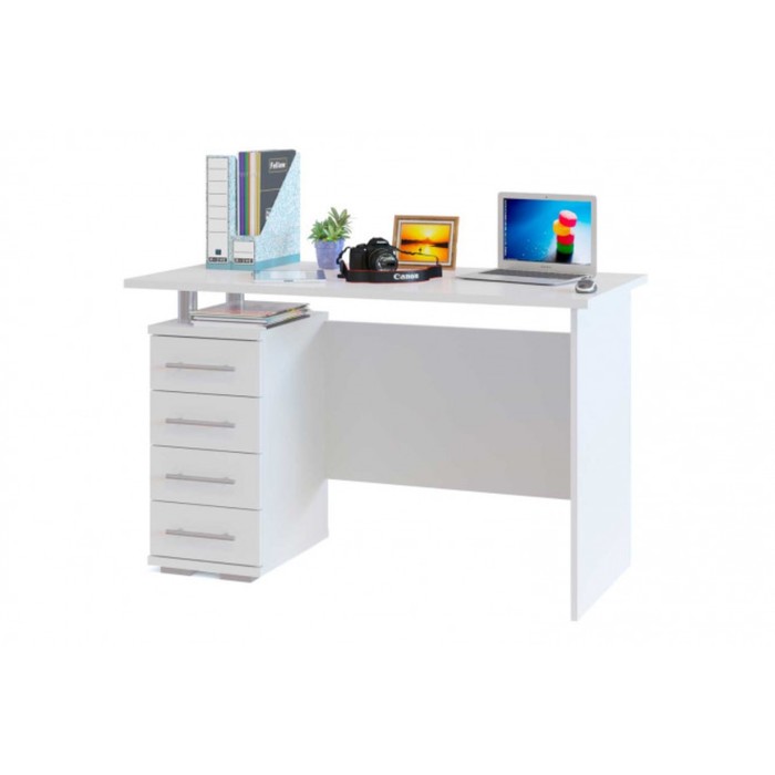 Компьютерный стол, цвет белый