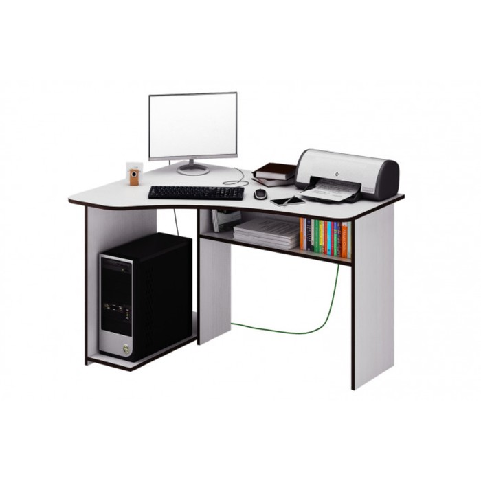 Компьютерный стол "Триан-1", цвет белый