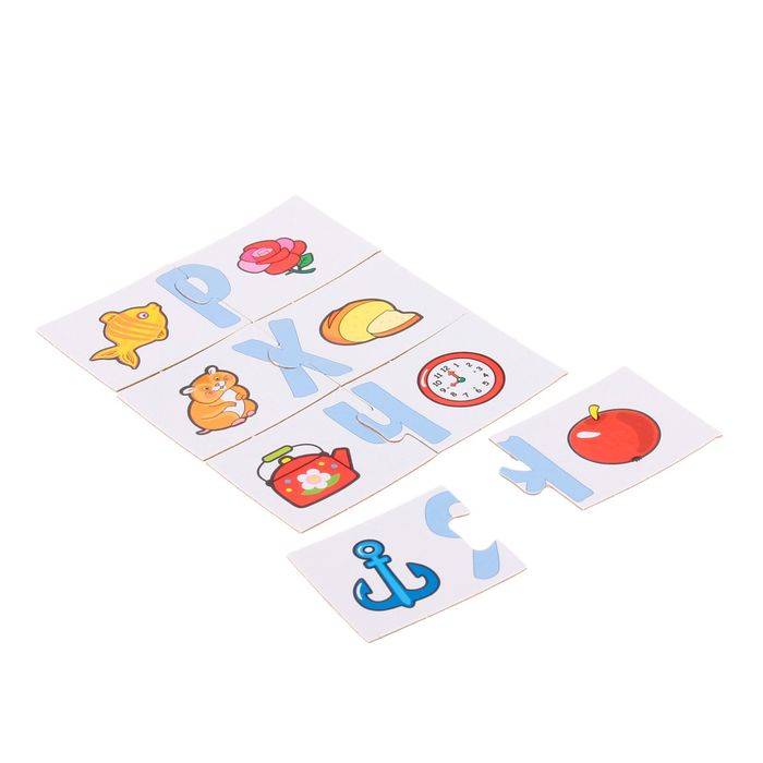 Настольная игра "Парные картинки. Найди букву"