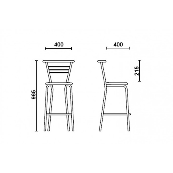 Барный стул Marco Hoker, цвет красный