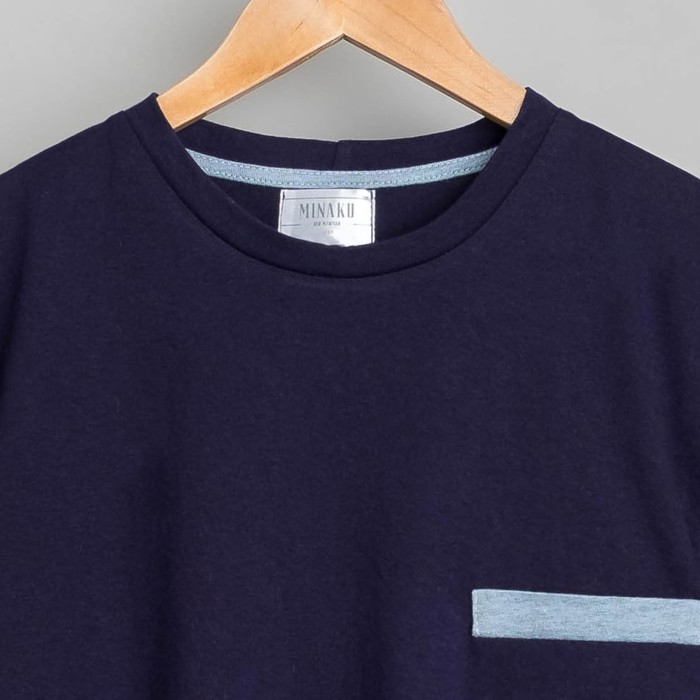 Футболка мужская MINAKU, размер 52, цвет тёмно-синий