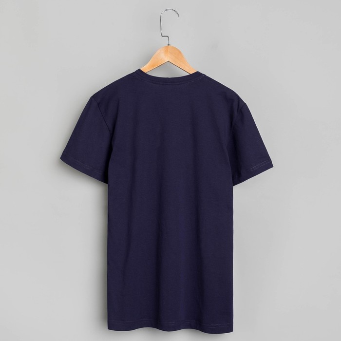 Футболка мужская MINAKU, размер 52, цвет тёмно-синий