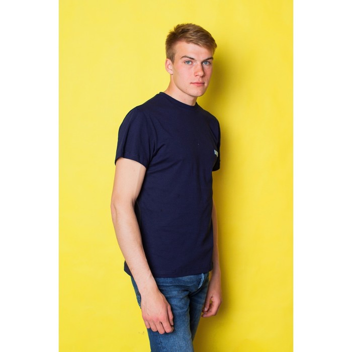 Футболка мужская MINAKU, размер 52, цвет тёмно-синий