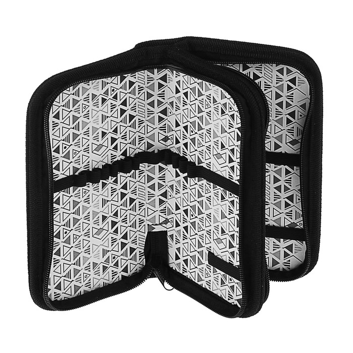 Пенал 2 секции 105х190 мм, ткань "Гоночный автомобиль"