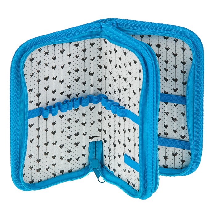 Пенал 2 секции 105x190 мм, ламинированный картон, печать на фольге "Принцесса Фея"