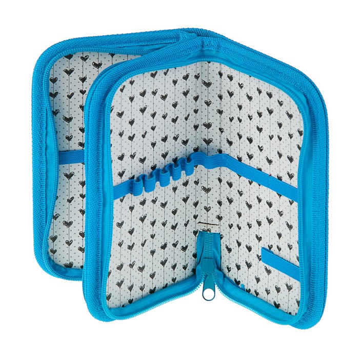 Пенал 2 секции 105x190 мм, ламинированный картон, печать на фольге "Принцесса Фея"