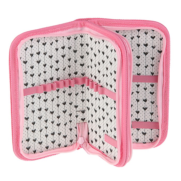 Пенал 2 секции 105x190 мм, ламинированный картон, конгрев, печать на фольге "Автоледи"