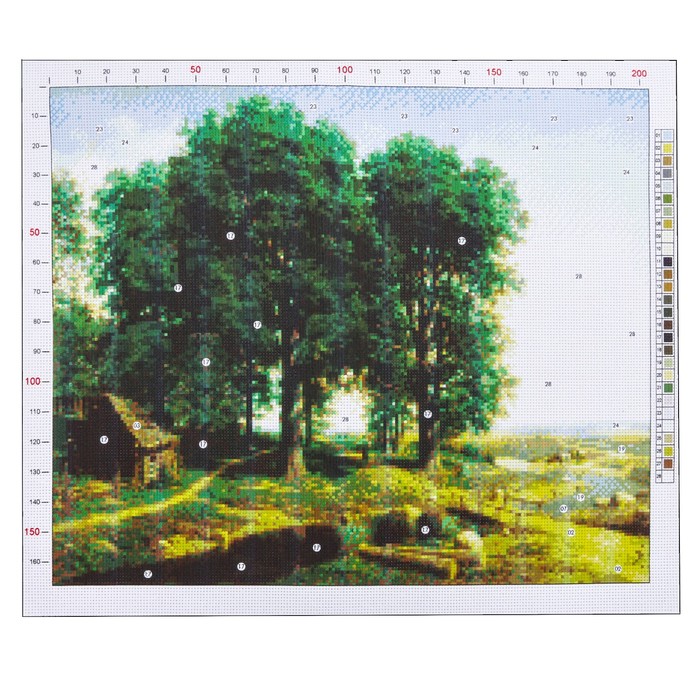 Канва для вышивания с рисунком «Клодт. Дубовая роща», 47 х 39 см
