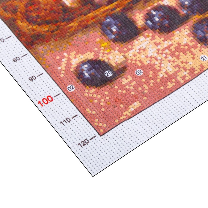 Канва для вышивания с рисунком «Гирв Альфред Александрович. Персики и сливы», 28 х 37 см