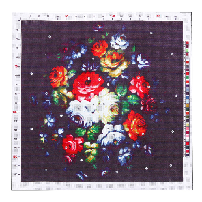 Канва для вышивания с рисунком «А ля Рус», 41 х 41 см