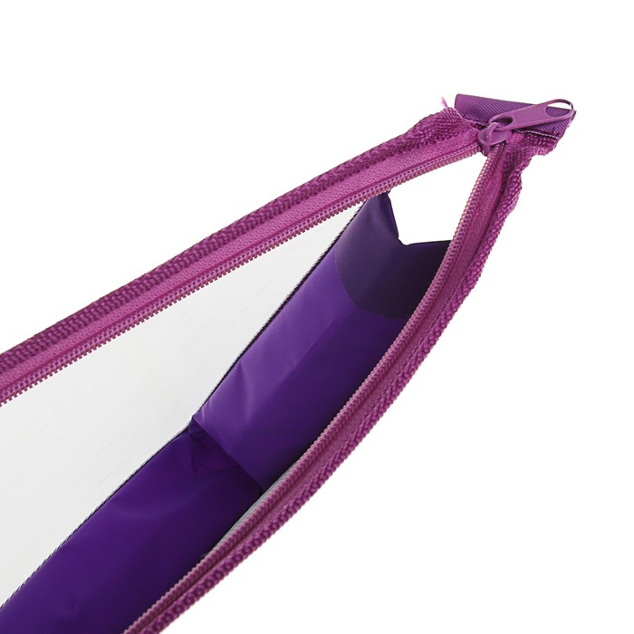 Папка для тетрадей А4, молния сверху, ламинированный картон, многоуровневый конгрев "Принцесса Милания"