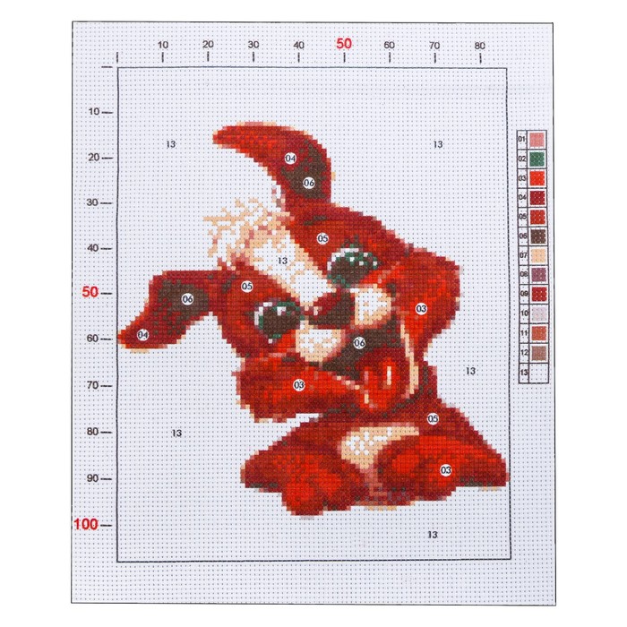 Канва для вышивания с рисунком «Пёсик», 20 х 25 см