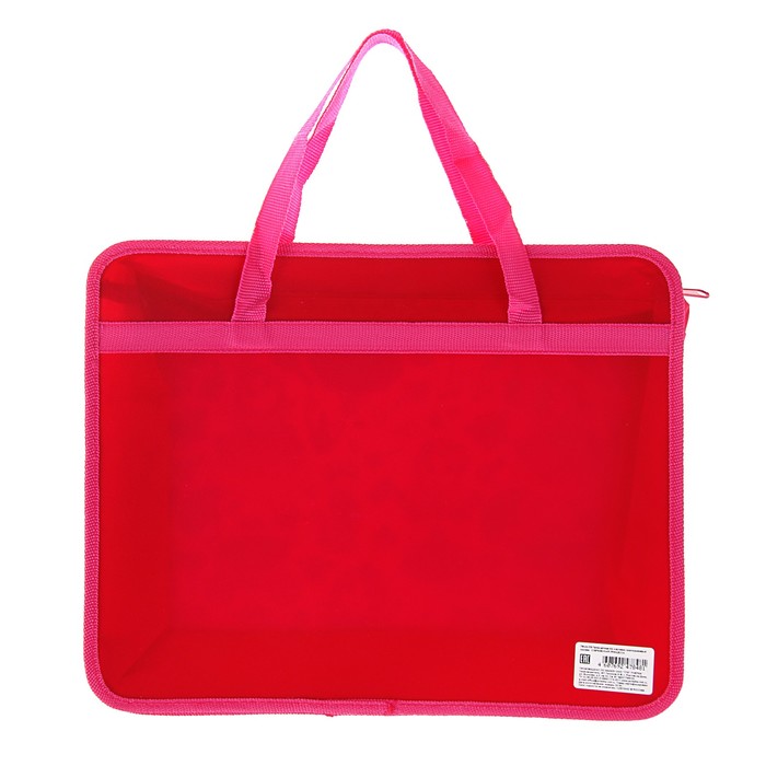 Папка с ручками пластиковая А4 (330х260мм) ширина 75мм "Современная принцесса"