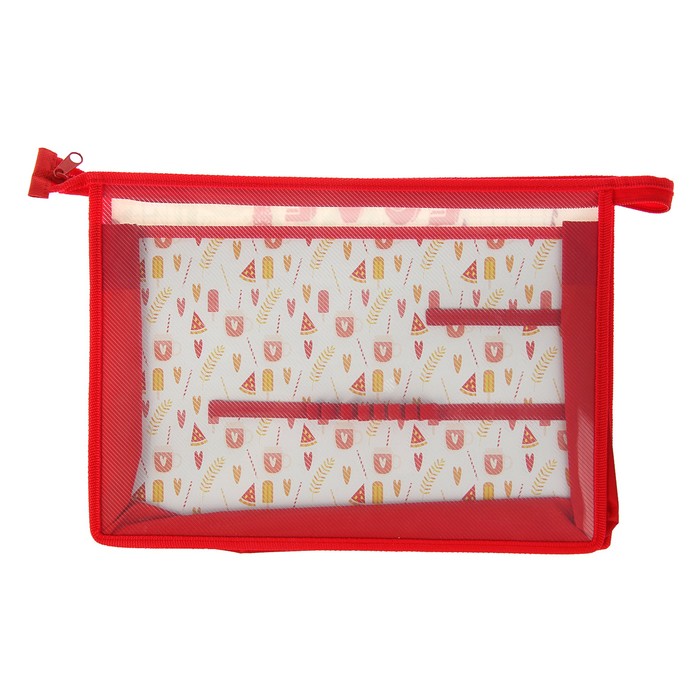 Папка для труда А4, молния сверху, пластиковая "Любовь к Парижу"