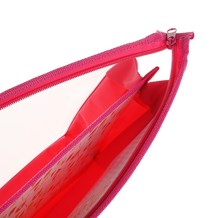 Папка для труда А4, молния сверху, пластиковая "Модная Мяу"