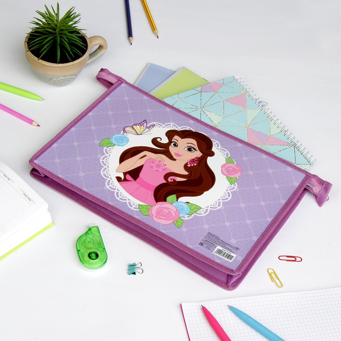Папка для тетрадей "Милая принцесса", А4