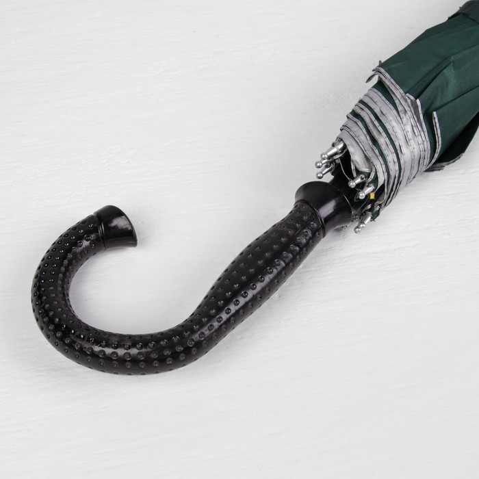 Зонт-трость, полуавтоматический, R=61см, зелёный