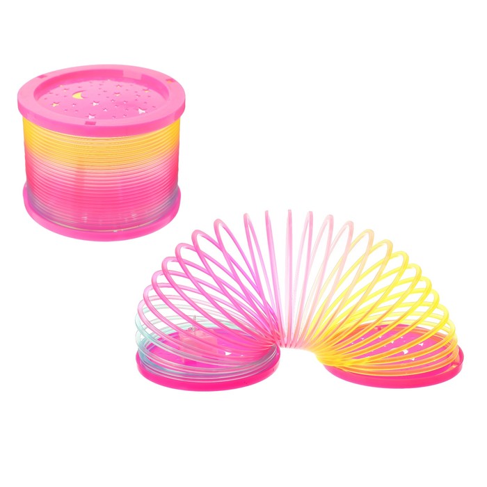 Пружинка-радуга "Звездочки" световая, цвета МИКС