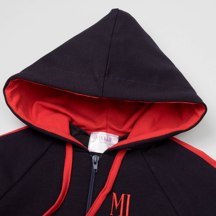 Спортивный костюм для мальчика MINAKU "Милитари", рост 110-116 см, цвет синий