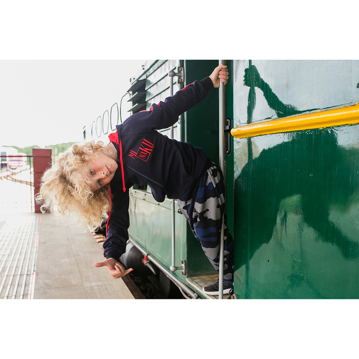 Спортивный костюм для мальчика MINAKU "Милитари", рост 134-140 см, цвет синий