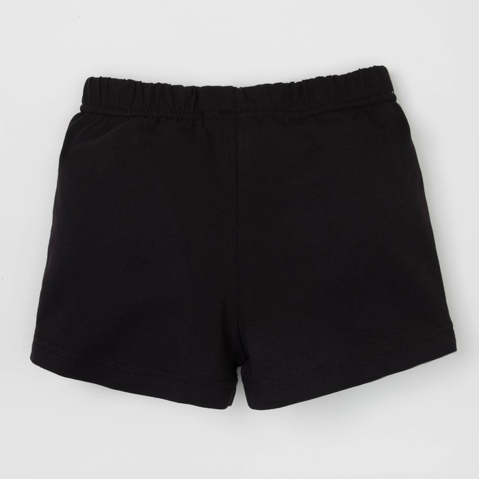 Шорты, чёрные, р-р 34 (122-128см) 7-8л., 100% хл