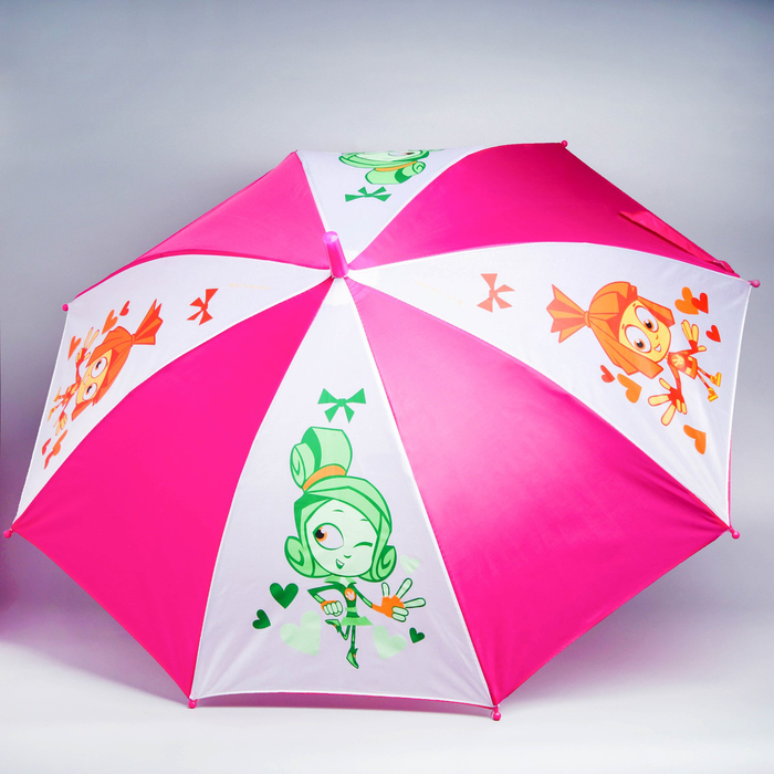 Зонт детский ФИКСИКИ "Симка и Верта" 8 спиц d=78 см