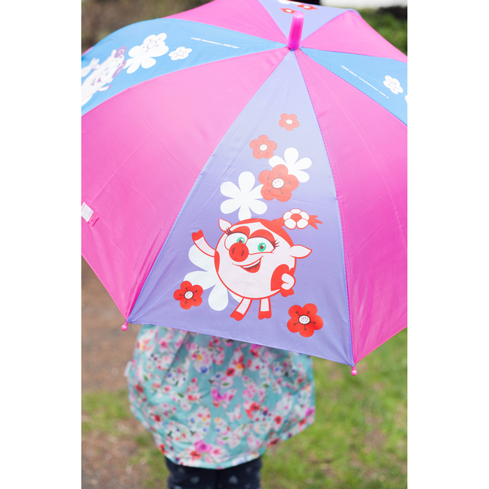 Зонт детский СМЕШАРИКИ "Отличный день" 8 спиц d=78 см