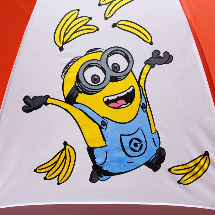 Зонт детский "Миньон" с бананами, Гадкий Я 8 спиц d=78 см