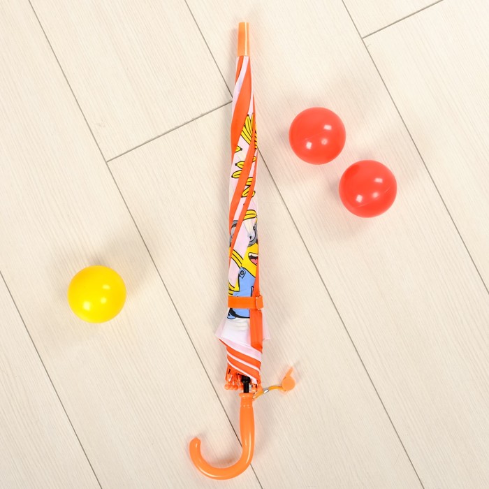 Зонт детский "Миньон" с бананами, Гадкий Я 8 спиц d=78 см