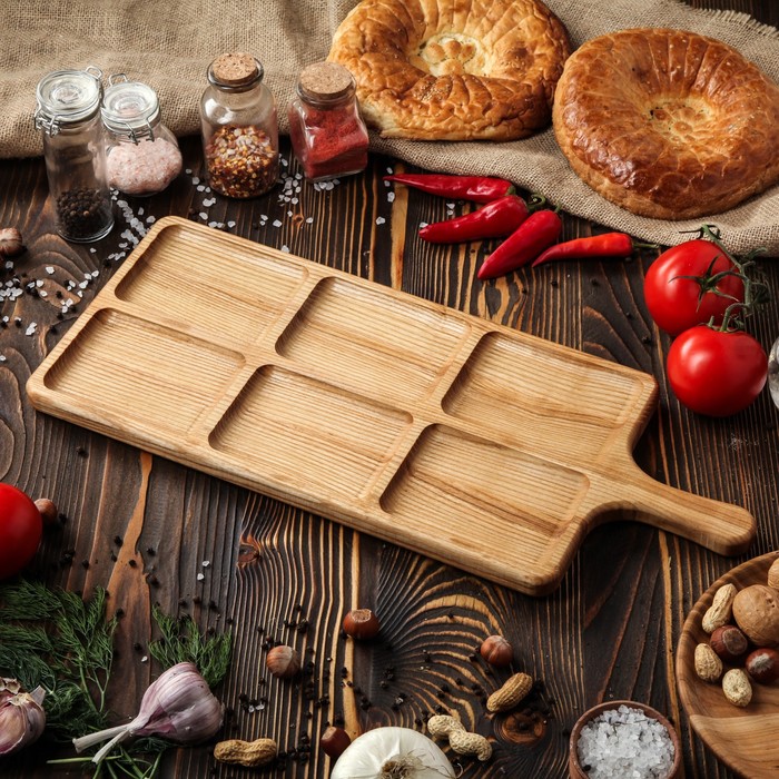 Доска для закусок "Октоберфест", 55 х 20 см, массив черешни