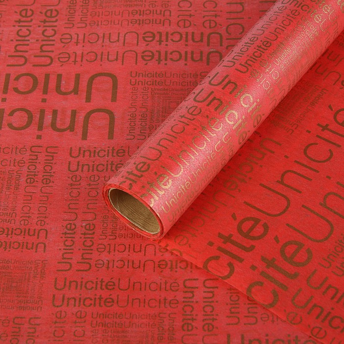 Фетр ламинированный "Заголовки", красный, 0,6 х 5 м