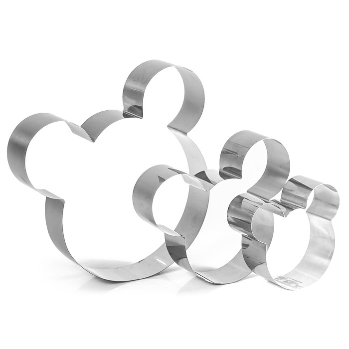 Набор форм для выпечки и выкладки "Мишка", 20 х 20 х 5 см, 3 шт.