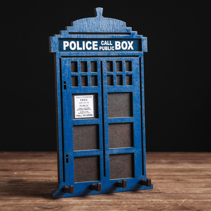 Ключница "Police" плоская, СИНЯЯ