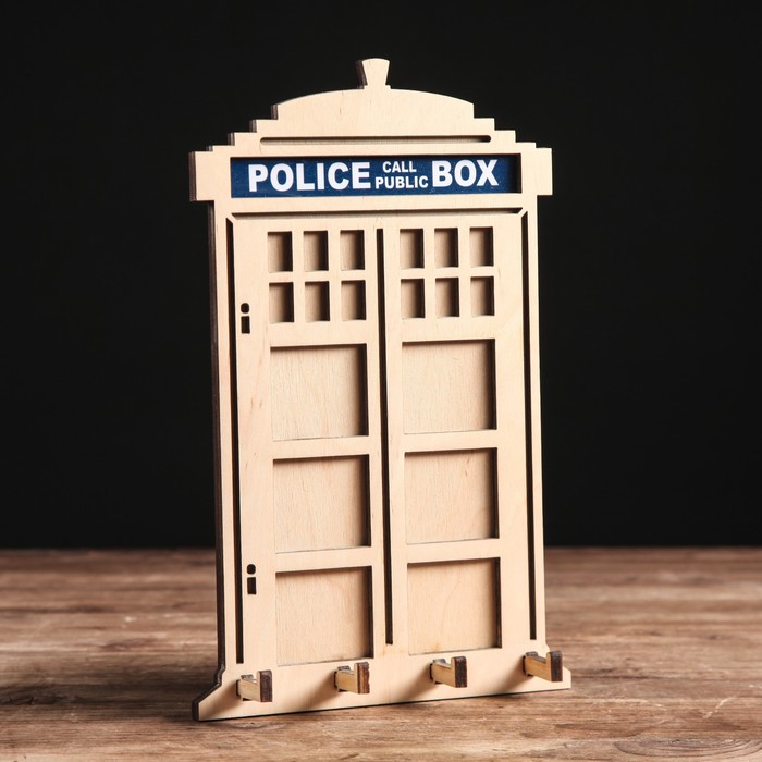 Ключница "Police" плоская, БЕЖЕВАЯ