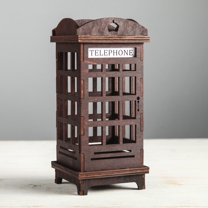 Светильник-будка "Telephone" КОРИЧНЕВАЯ