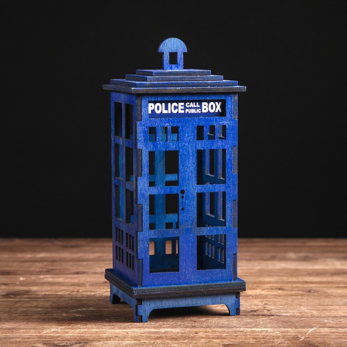 Светильник-будка "Police" СИНЯЯ