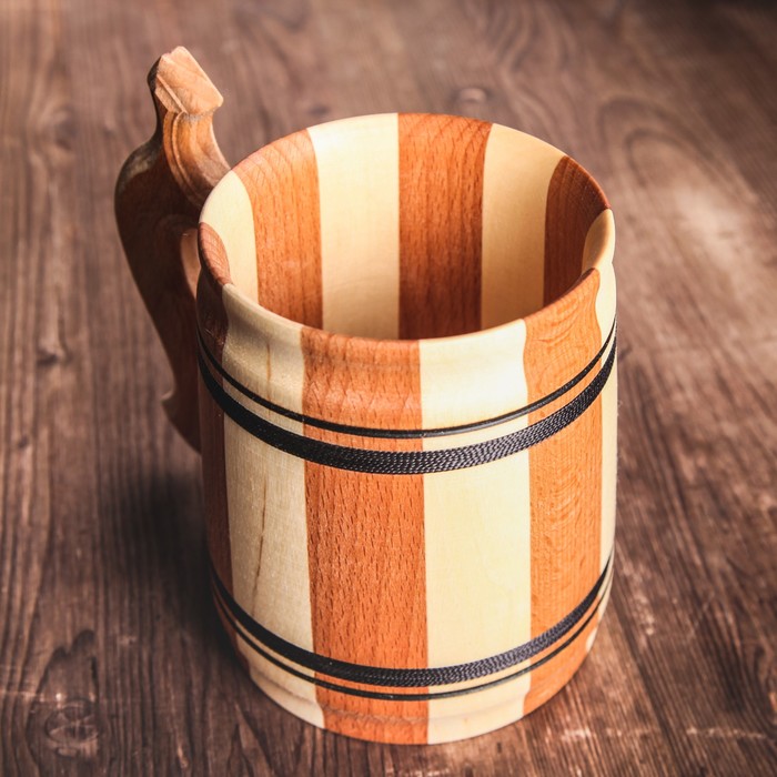 Кружка пивная деревянная "Шпатен", 0,5 л