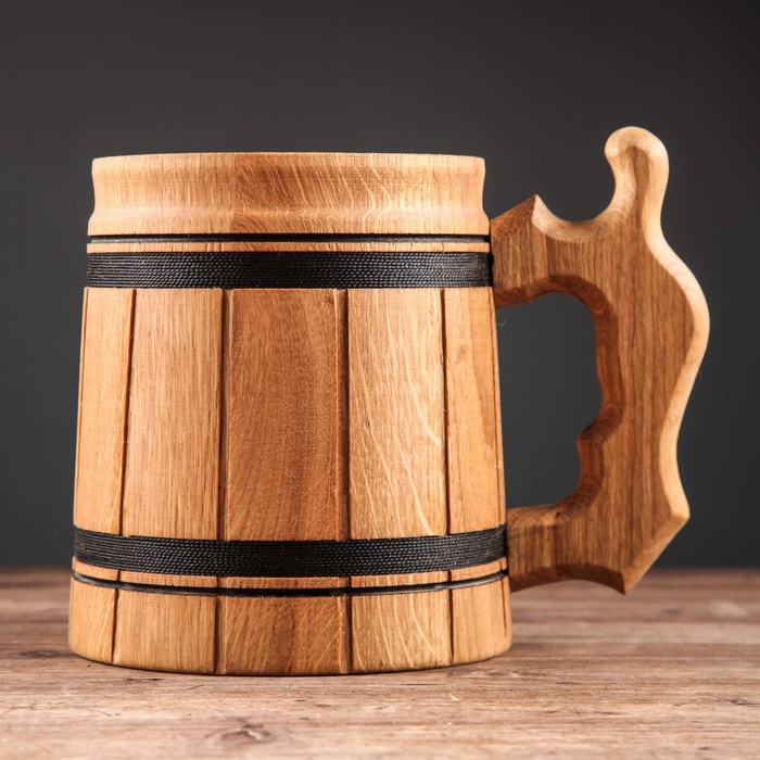 Кружка пивная деревянная "Вайсбир", 0,5 л