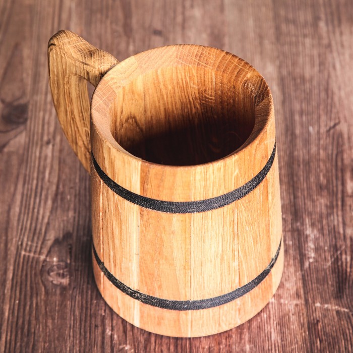 Кружка для пива деревянная "Лагер", 0,8 л