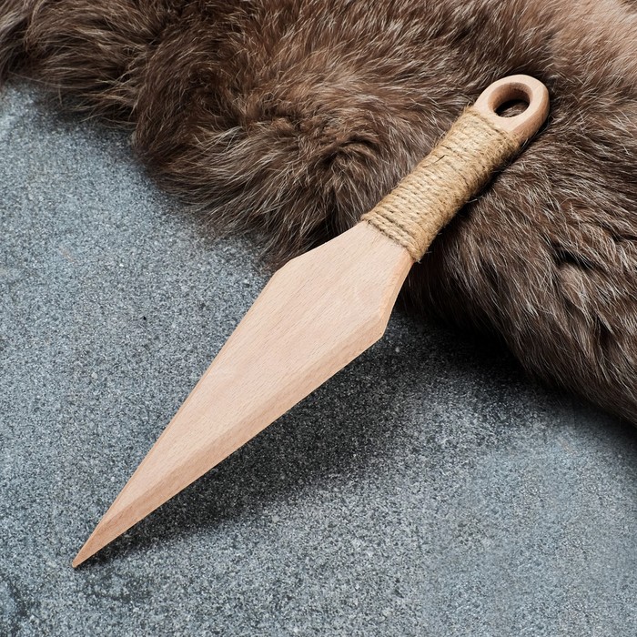 Сувенирное деревянное оружие Клинок, 30 см, массив бука деревянное детское оружие без бренда сувенирное оружие нож складной 11 5х20 см