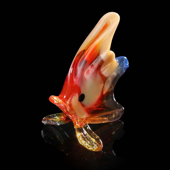 Сувенир стекло микро "Рыбка" 4х3х3 см МИКС