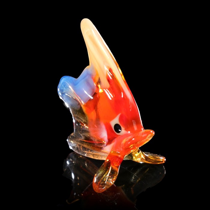 Сувенир стекло микро "Рыбка" 4х3х3 см МИКС