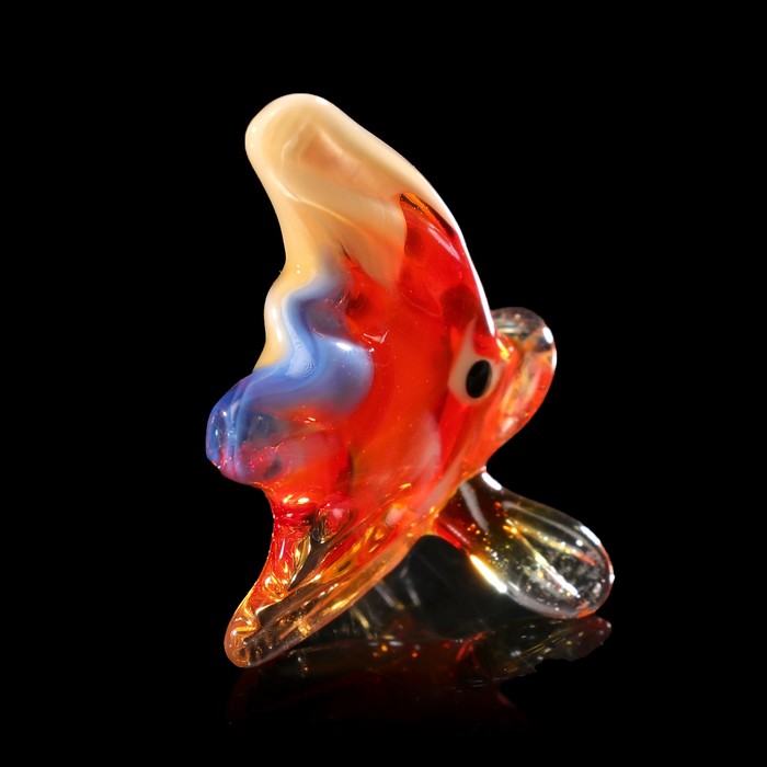 Сувенир стекло микро "Рыбка" 4х3х3 см МИКС